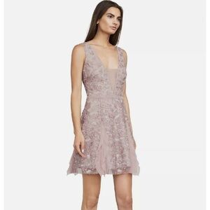 Nwt BCBG Phoebe Embroidered Tulle Dress